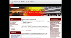 Desktop Screenshot of minpublicociudadbolivar.com